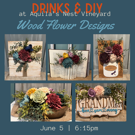 6.5.25 Aquila's Nest - Wood Flower Books & Mason Jars