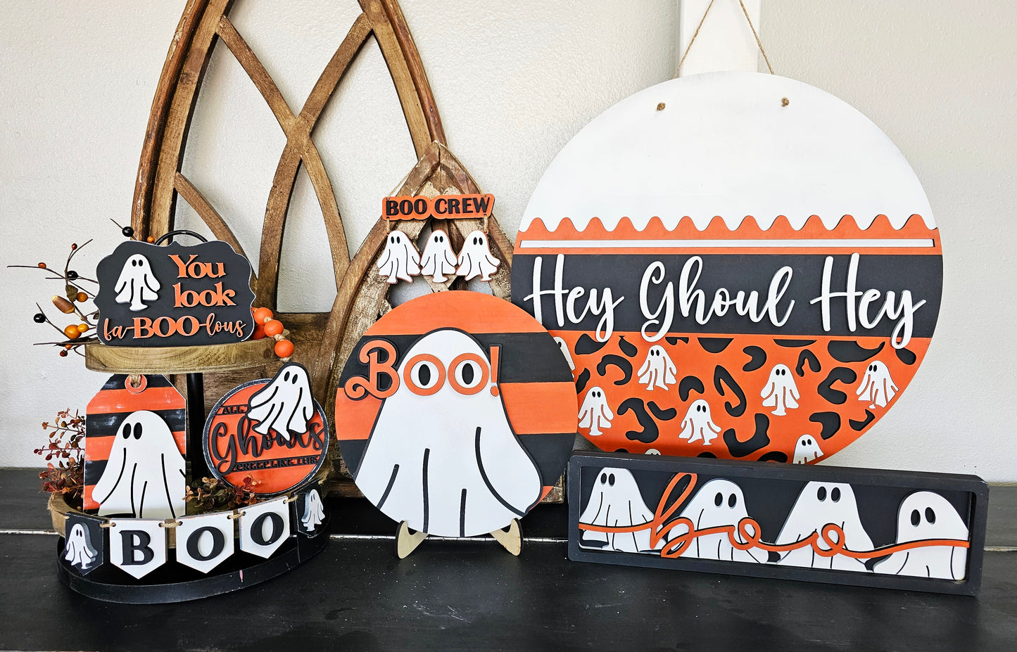 Boo Ghosts  Chunky Shelf Sitter