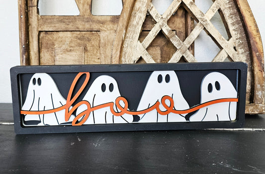 Boo Ghosts  Chunky Shelf Sitter