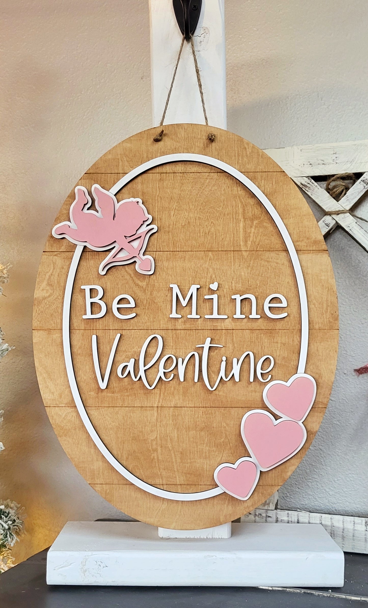 Be Mine Valentine 3d door hanger