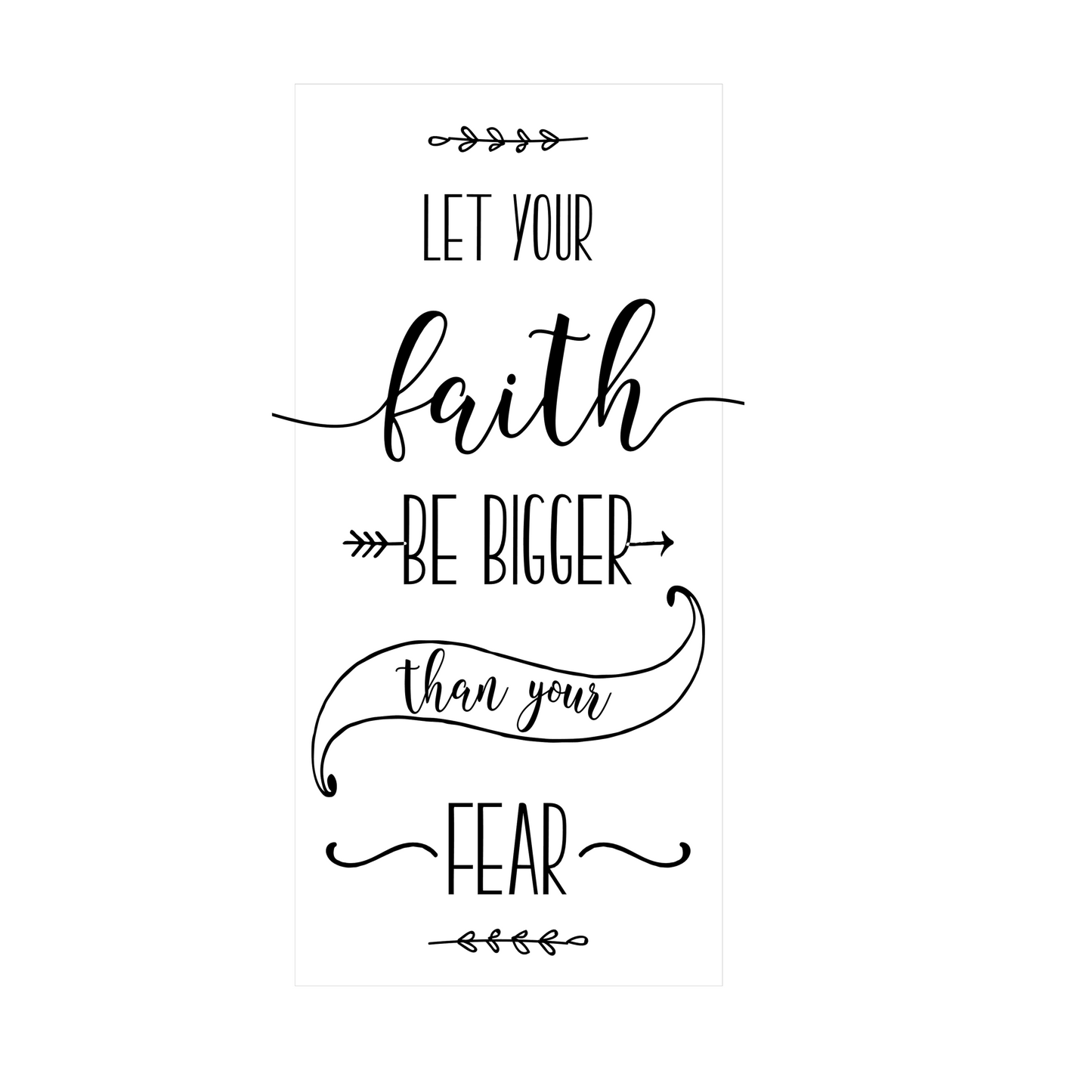 Let your faith be bigger than your fear