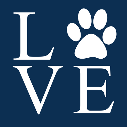 Love Paw print sign