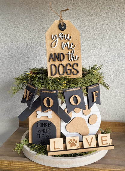 Mans Best Friend - Dog mini signs / tiered tray decor