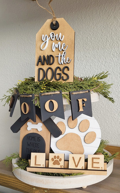 Mans Best Friend - Dog mini signs / tiered tray decor