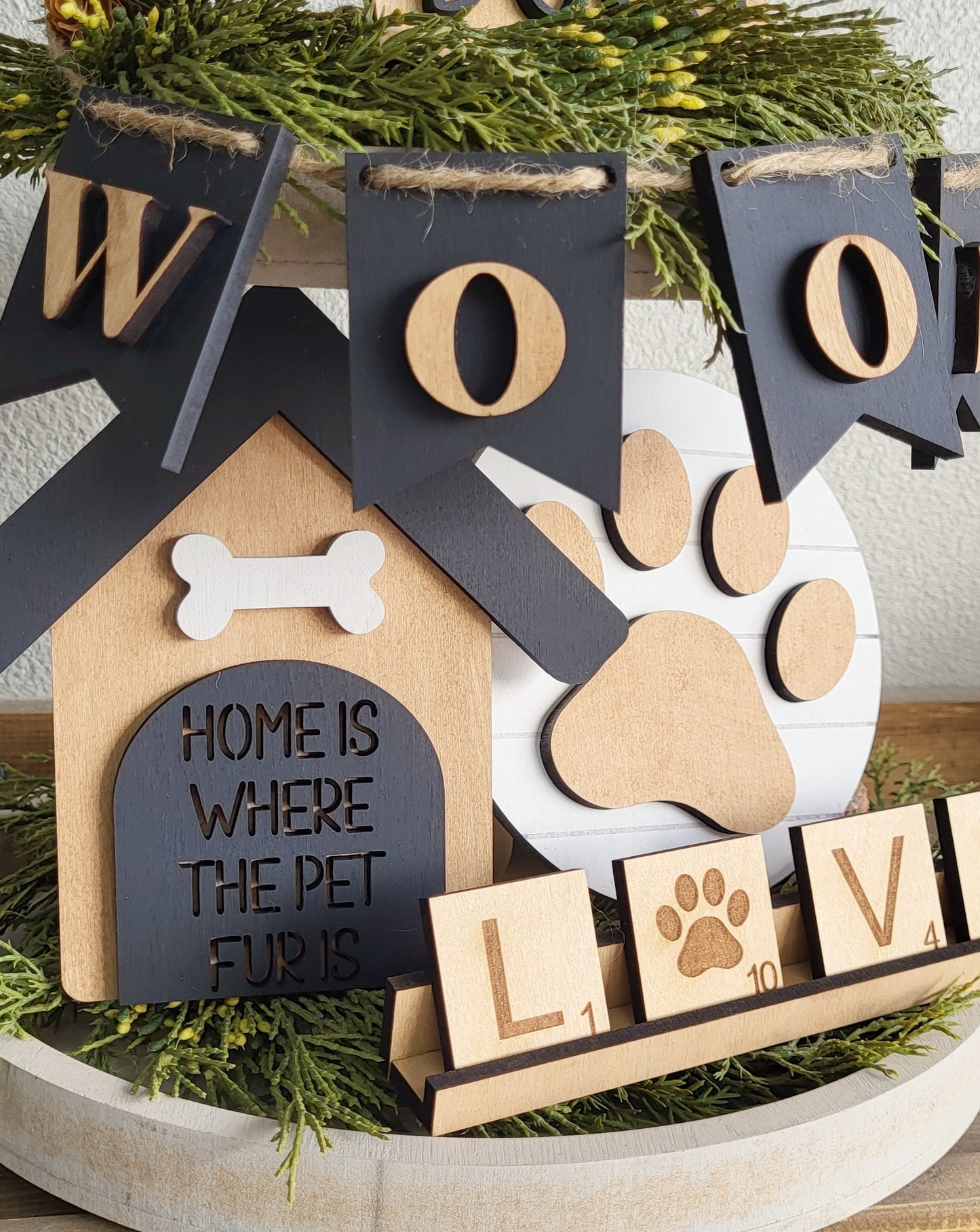 Mans Best Friend - Dog mini signs / tiered tray decor