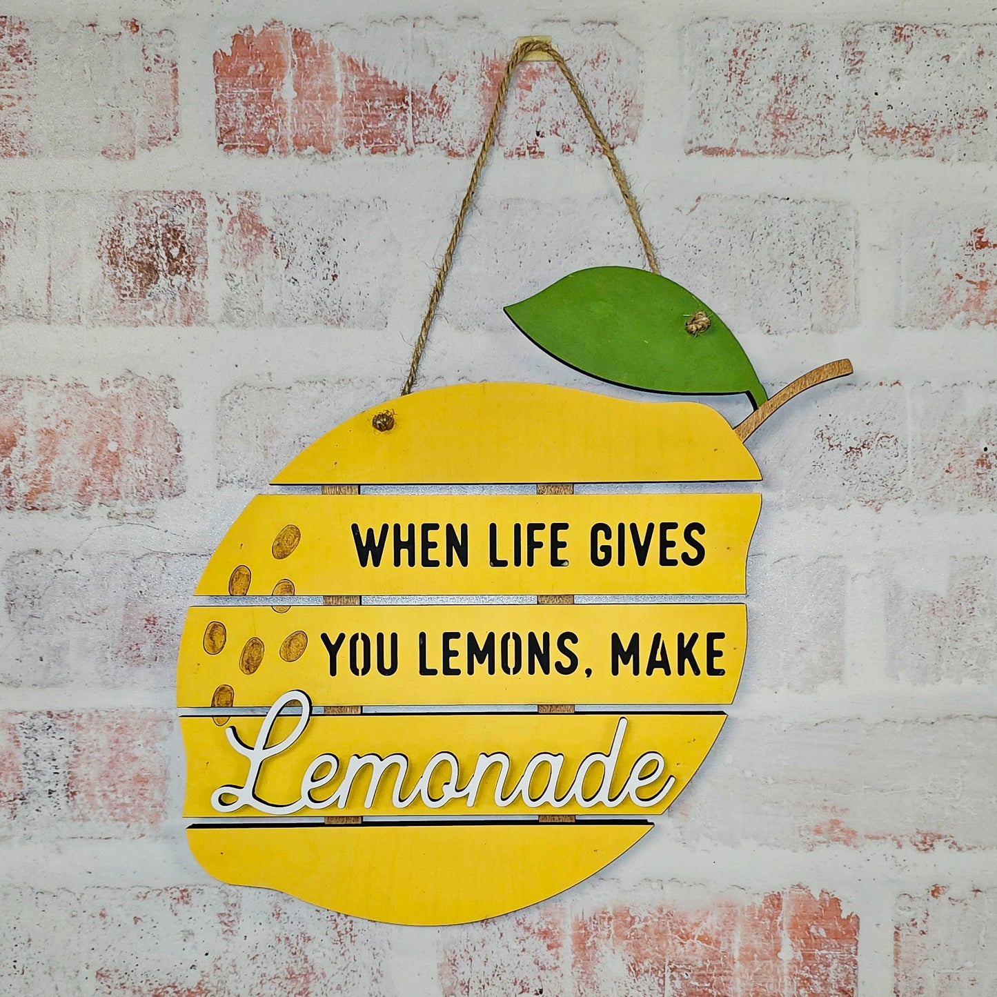 When life gives you lemons - wall hanger